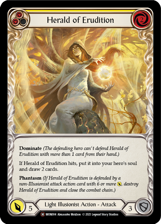 Herald of Erudition [U-MON004-RF] Unlimited Rainbow Foil | Gamers Paradise