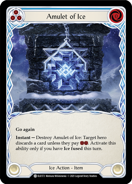 Amulet of Ice [ELE172] (Tales of Aria)  1st Edition Normal | Gamers Paradise