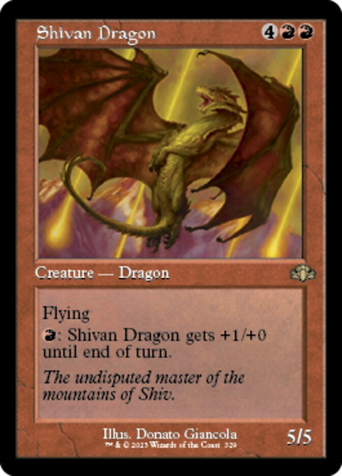 Shivan Dragon (Retro) [Dominaria Remastered] | Gamers Paradise