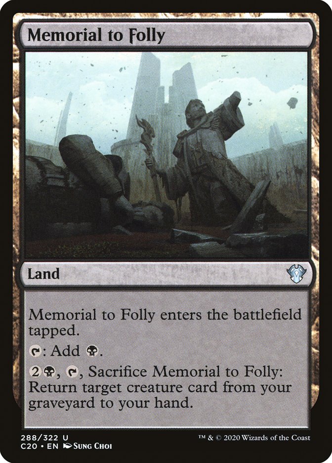 Memorial to Folly [Commander 2020] | Gamers Paradise