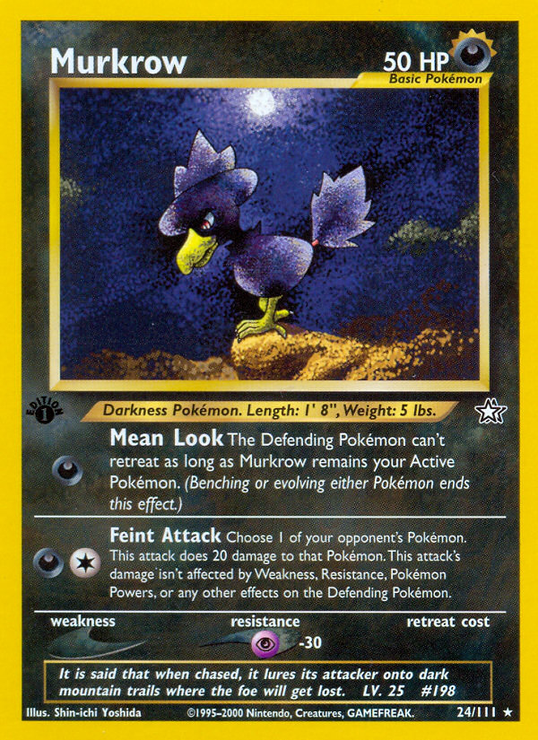 Murkrow (24/111) [Neo Genesis 1st Edition] | Gamers Paradise