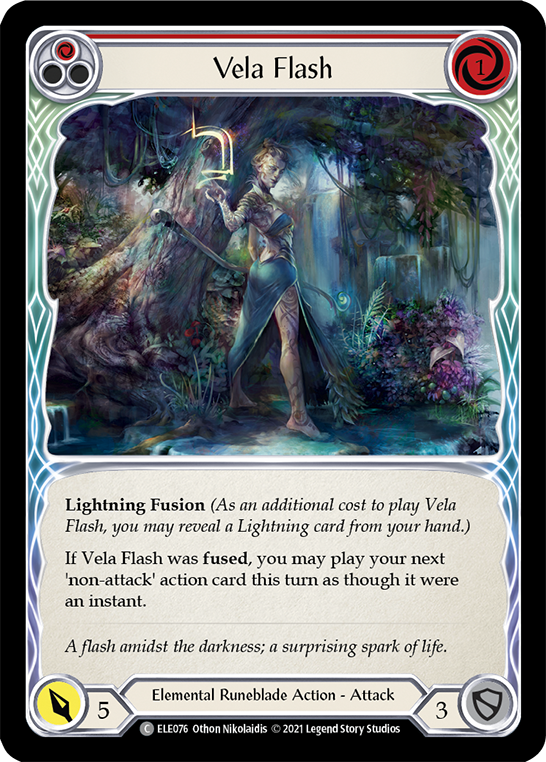 Vela Flash (Red) [ELE076] (Tales of Aria)  1st Edition Normal | Gamers Paradise