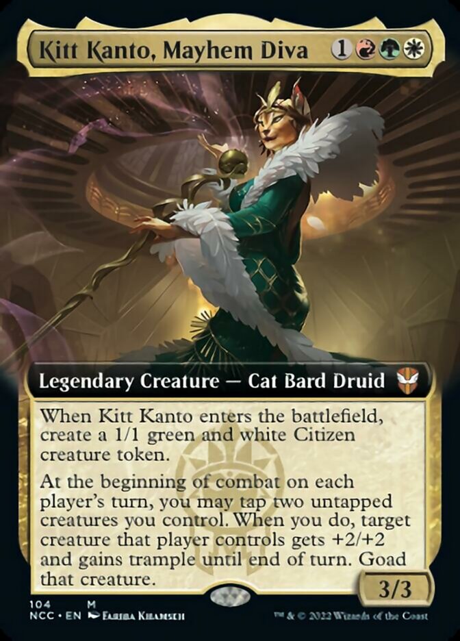 Kitt Kanto, Mayhem Diva (Extended Art) [Streets of New Capenna Commander] | Gamers Paradise