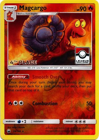 Magcargo (24/168) (League Promo 4th Place) [Sun & Moon: Celestial Storm] | Gamers Paradise