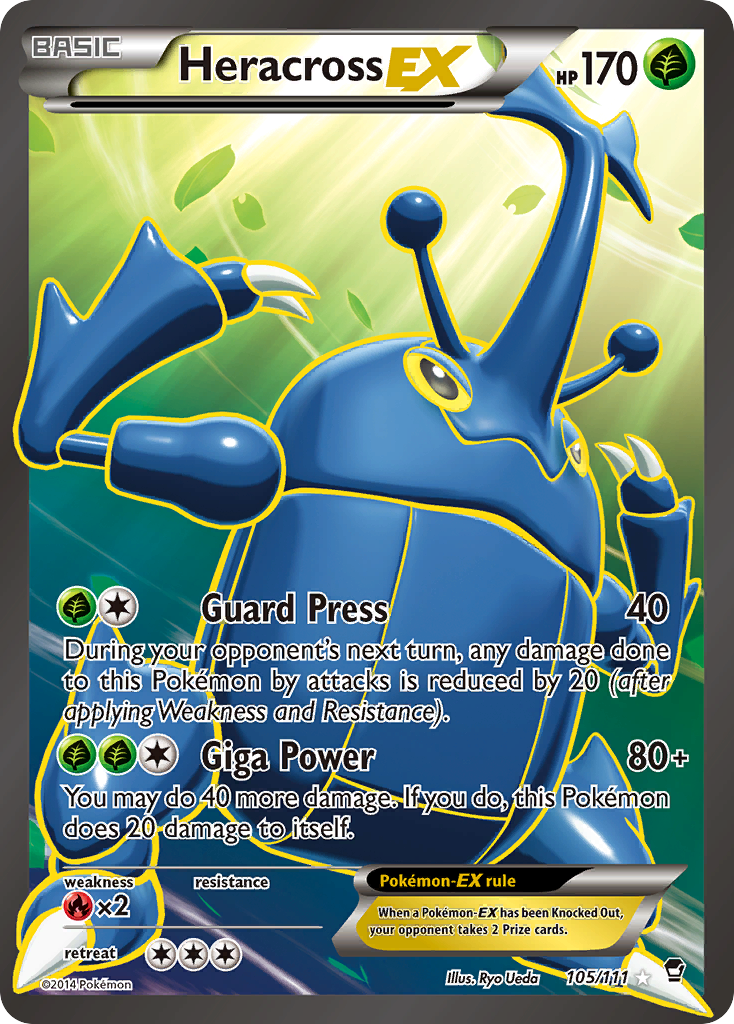 Heracross EX (105/111) [XY: Furious Fists] | Gamers Paradise