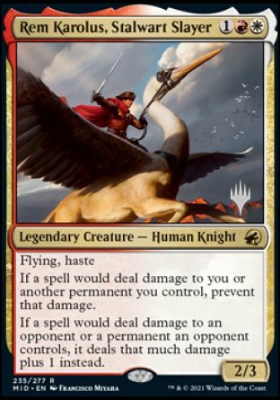 Rem Karolus, Stalwart Slayer (Promo Pack) [Innistrad: Midnight Hunt Promos] | Gamers Paradise