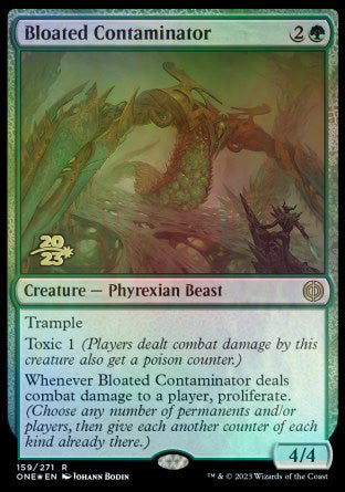 Bloated Contaminator [Phyrexia: All Will Be One Prerelease Promos] | Gamers Paradise