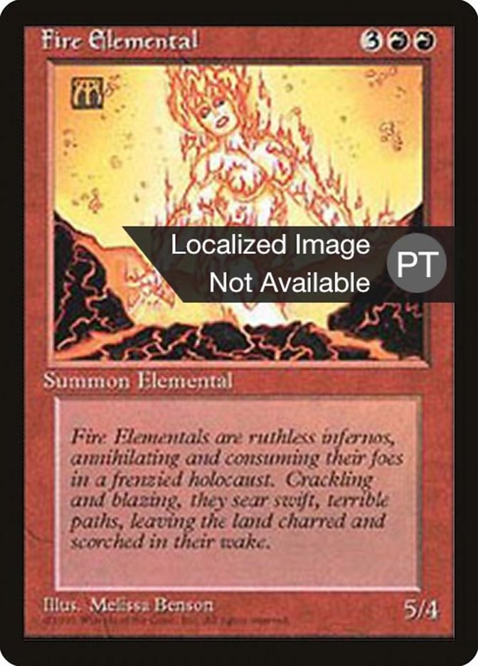 Fire Elemental [Fourth Edition (Foreign Black Border)] | Gamers Paradise