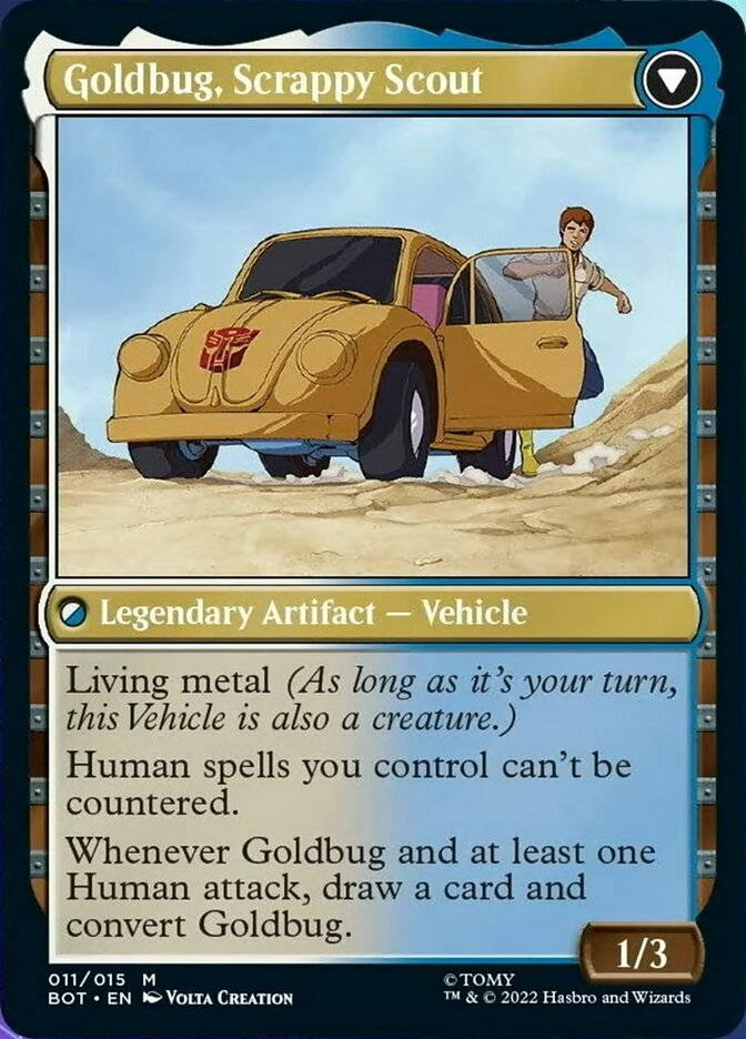Goldbug, Humanity's Ally // Goldbug, Scrappy Scout [Universes Beyond: Transformers] | Gamers Paradise