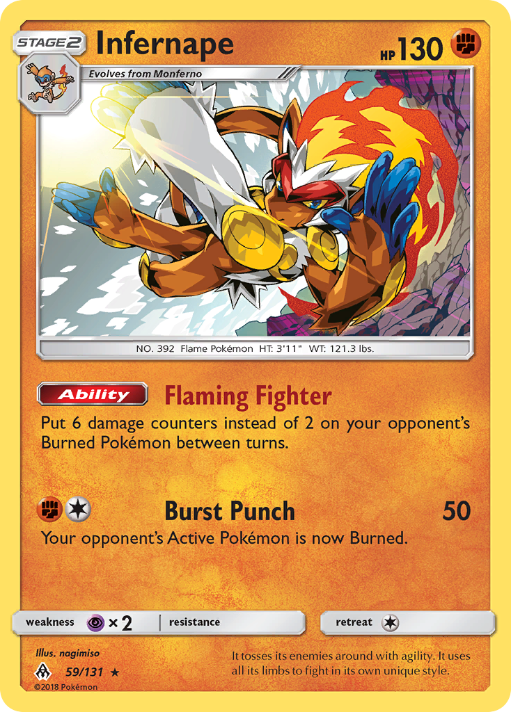 Infernape (59/131) [Sun & Moon: Forbidden Light] | Gamers Paradise