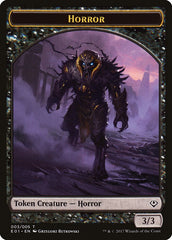 Horror // Zombie Double-Sided Token [Archenemy: Nicol Bolas Tokens] | Gamers Paradise