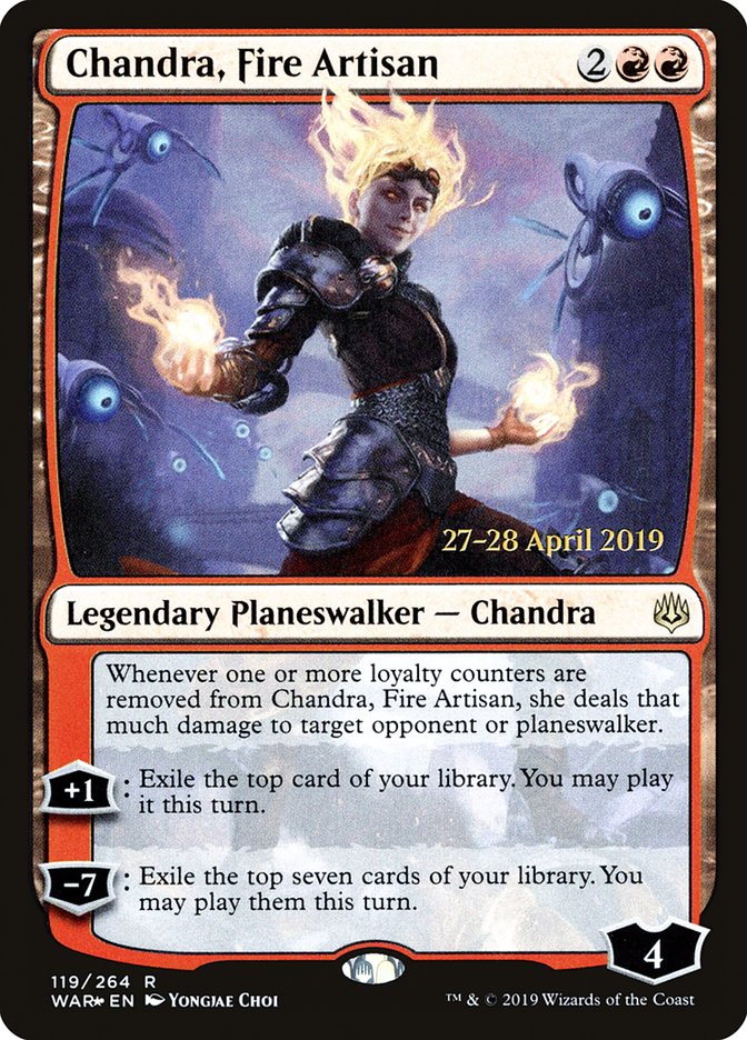 Chandra, Fire Artisan [War of the Spark Prerelease Promos] | Gamers Paradise