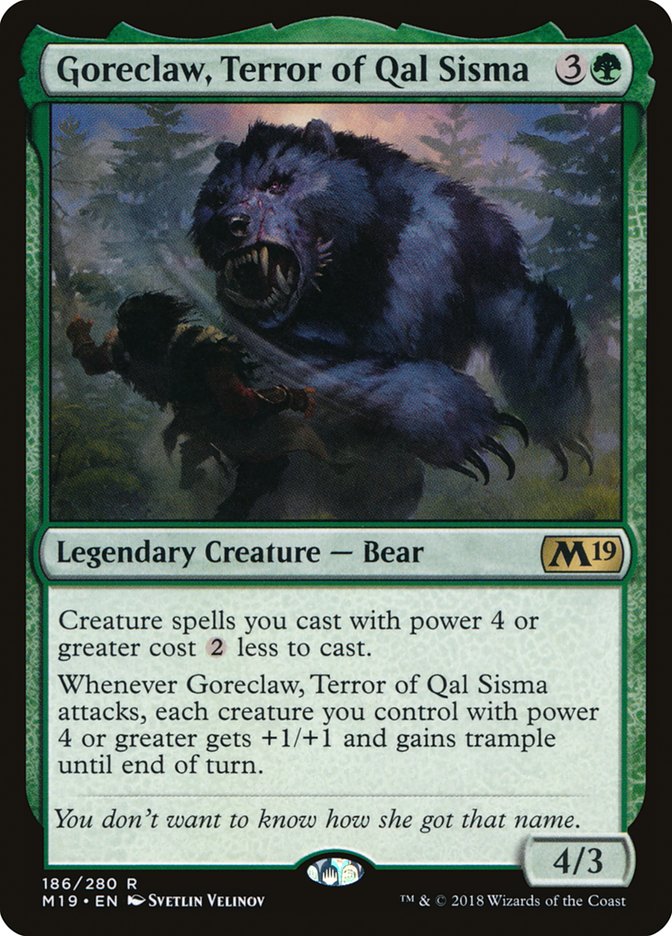 Goreclaw, Terror of Qal Sisma [Core Set 2019] | Gamers Paradise