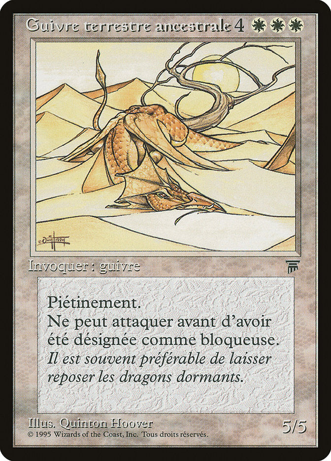 Elder Land Wurm (French) - "Guivre terrestre ancestorale" [Renaissance] | Gamers Paradise