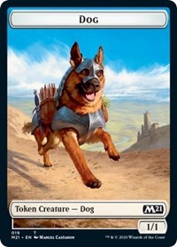 Dog // Weird Double-Sided Token [Core Set 2021 Tokens] | Gamers Paradise