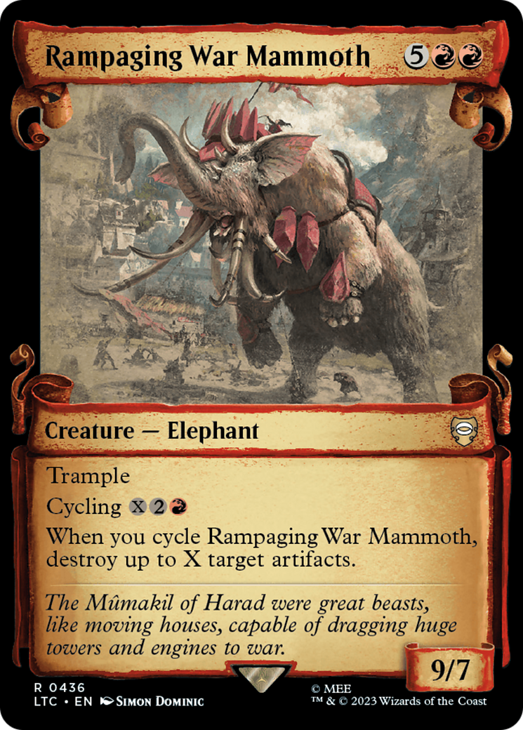Rampaging War Mammoth [The Lord of the Rings: Tales of Middle-Earth Commander Showcase Scrolls] | Gamers Paradise