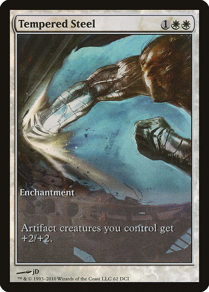 Tempered Steel (Game Day) (Extended Art) [Scars of Mirrodin Promos] | Gamers Paradise
