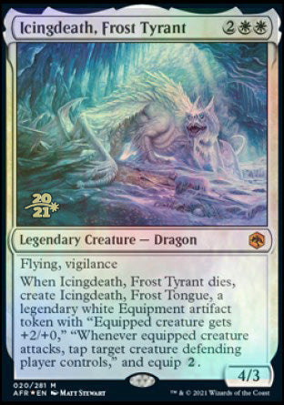 Icingdeath, Frost Tyrant [Dungeons & Dragons: Adventures in the Forgotten Realms Prerelease Promos] | Gamers Paradise