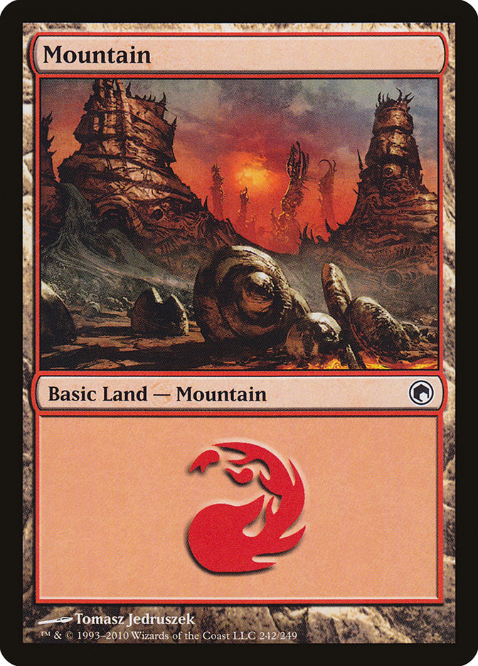 Mountain (242) [Scars of Mirrodin] | Gamers Paradise