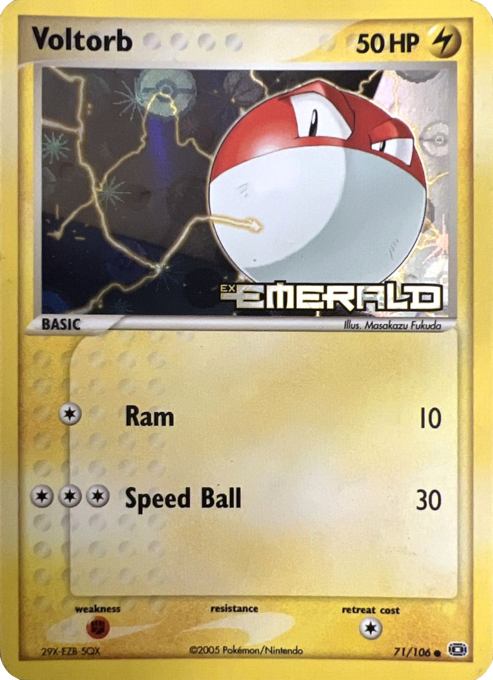 Voltorb (71/106) (Stamped) [EX: Emerald] | Gamers Paradise