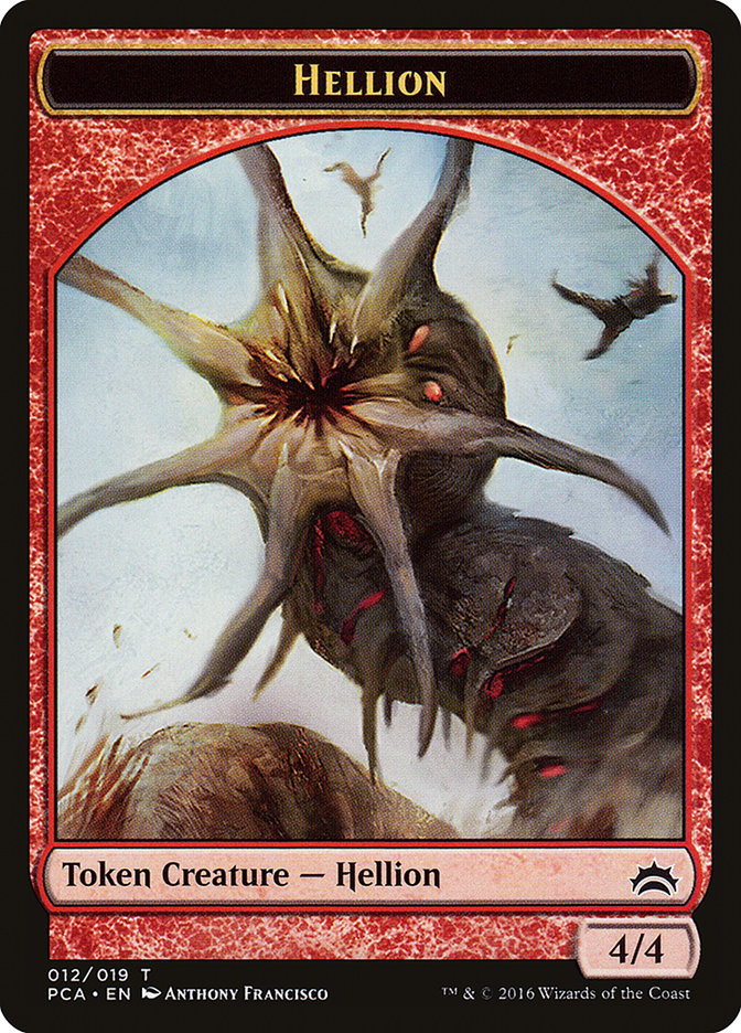 Zombie // Hellion Double-Sided Token [Planechase Anthology Tokens] | Gamers Paradise