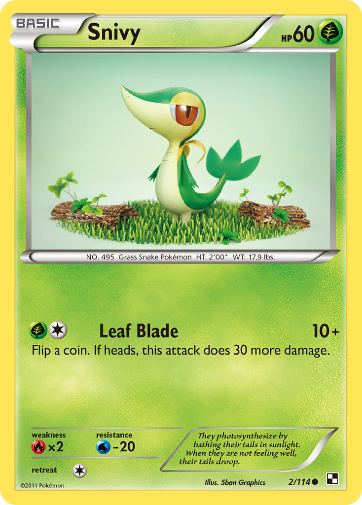 Snivy (2/114) [Black & White: Base Set] | Gamers Paradise