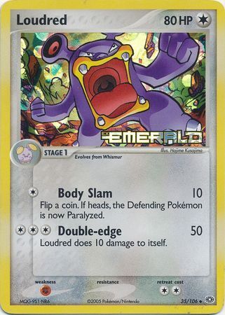 Loudred (35/106) (Stamped) [EX: Emerald] | Gamers Paradise