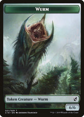 Beast (013) // Wurm Double-Sided Token [Commander 2019 Tokens] | Gamers Paradise