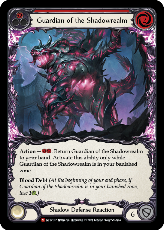 Guardian of the Shadowrealm [MON192-RF] 1st Edition Rainbow Foil | Gamers Paradise