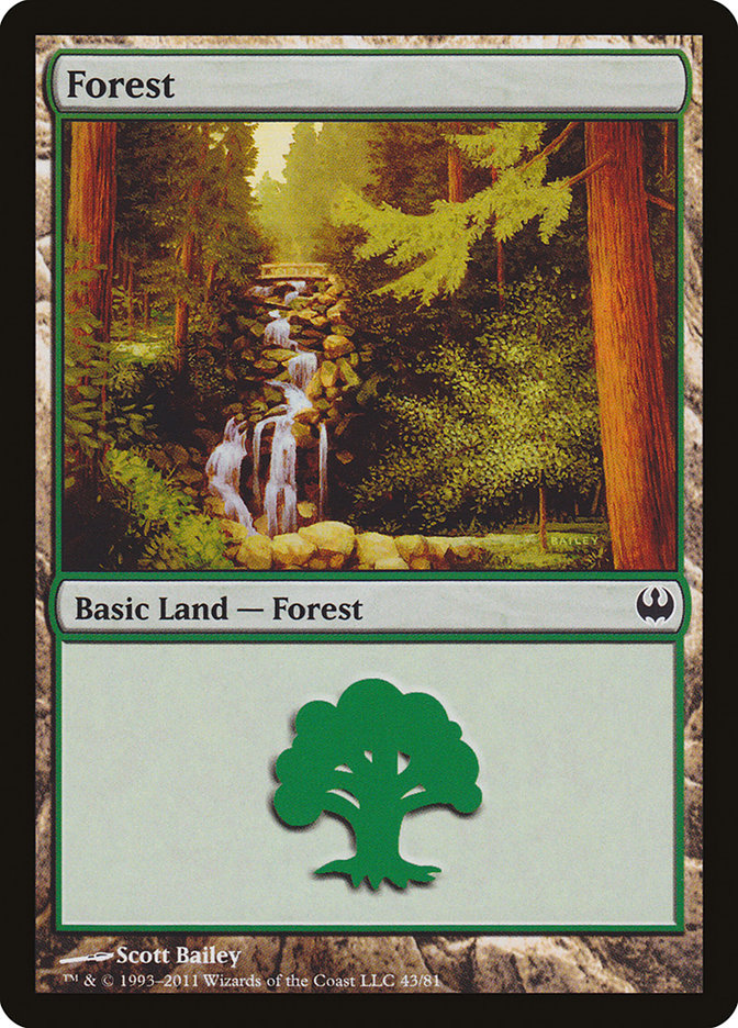 Forest (43) [Duel Decks: Knights vs. Dragons] | Gamers Paradise