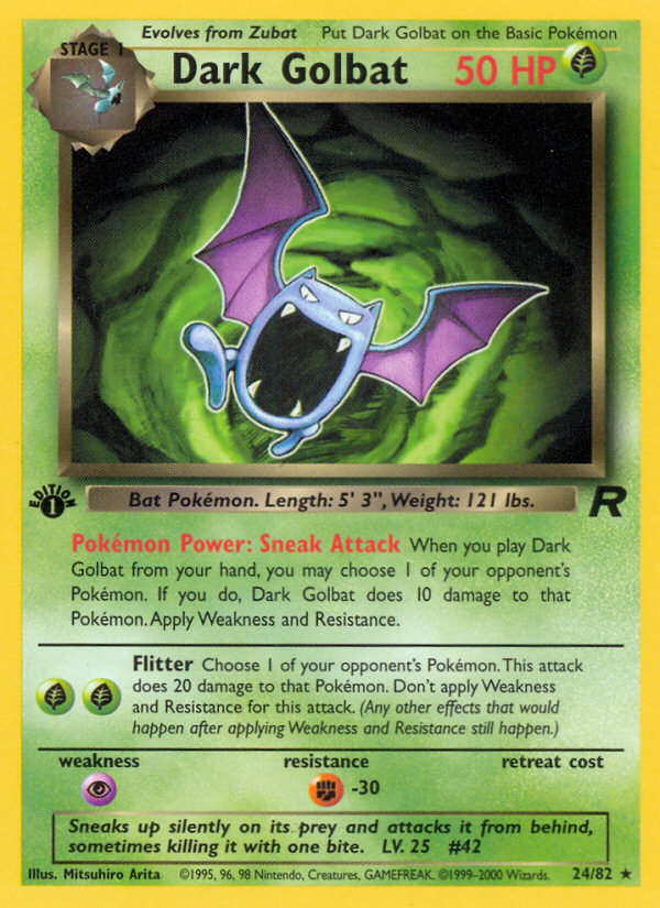 Dark Golbat (24/82) [Team Rocket 1st Edition] | Gamers Paradise