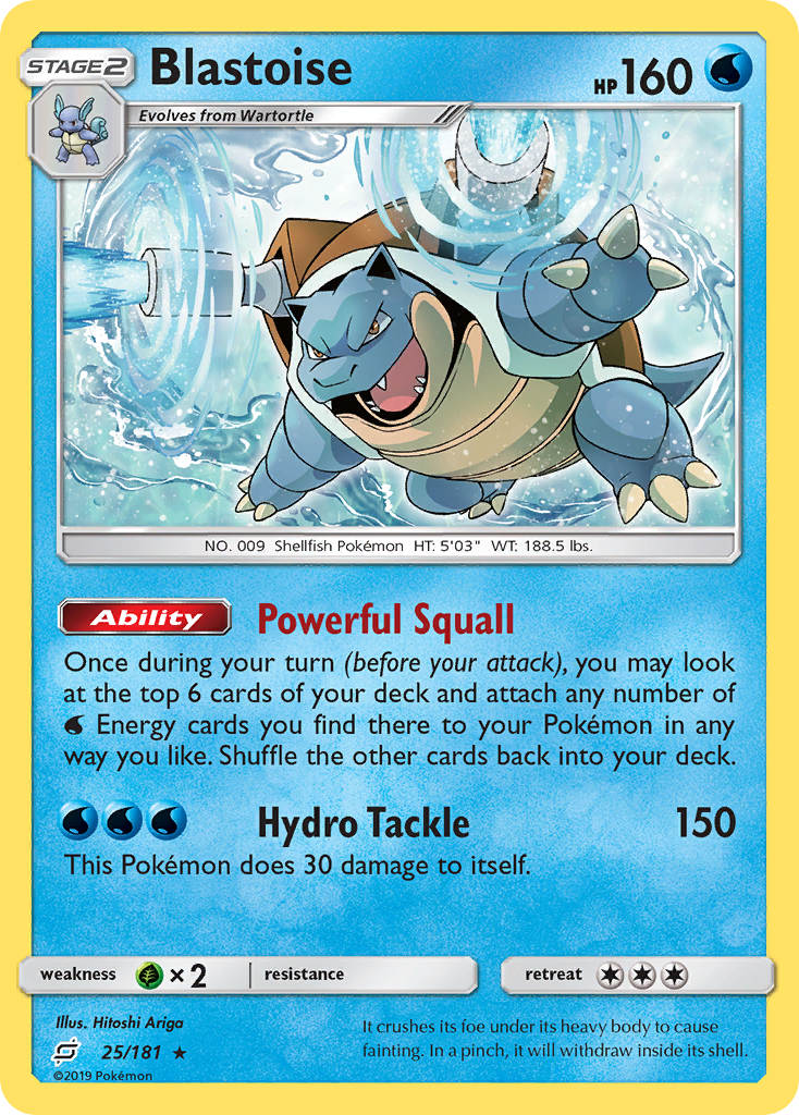 Blastoise (25/181) [Sun & Moon: Team Up] | Gamers Paradise