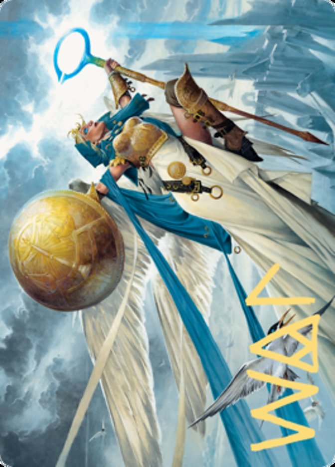 Linvala, Shield of Sea Gate Art Card (Gold-Stamped Signature) [Zendikar Rising Art Series] | Gamers Paradise