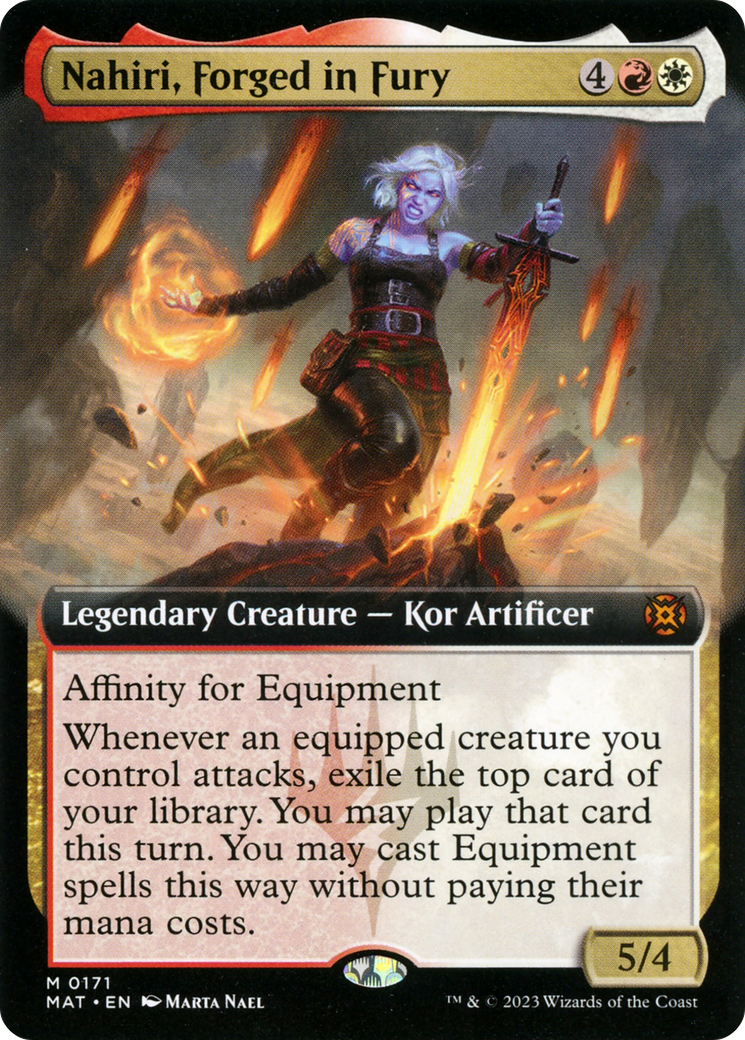 Nahiri, Forged in Fury (Extended Art) [March of the Machine: The Aftermath] | Gamers Paradise