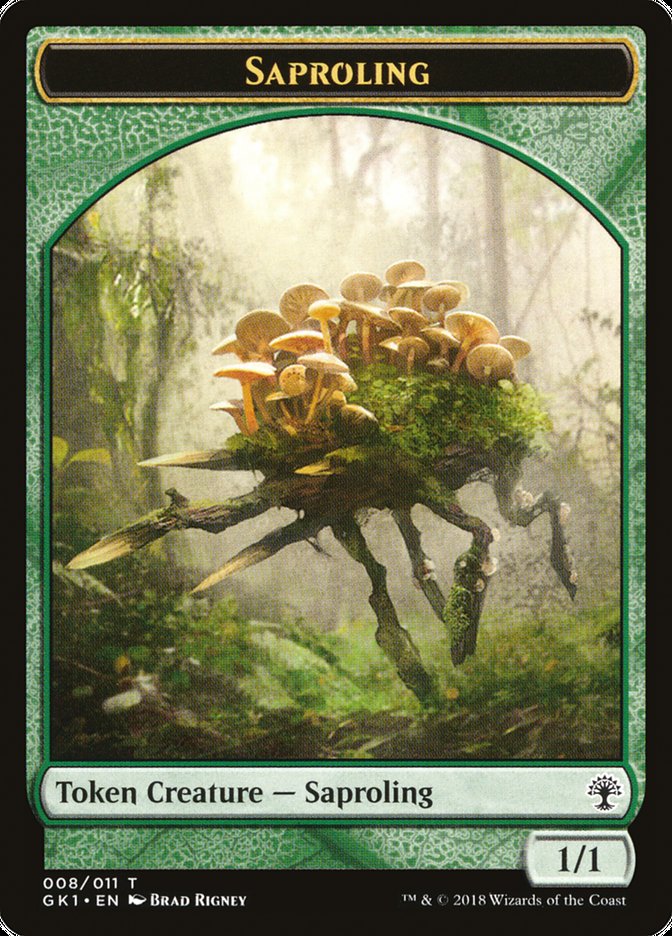 Voja // Saproling Double-Sided Token [Guilds of Ravnica Guild Kit Tokens] | Gamers Paradise