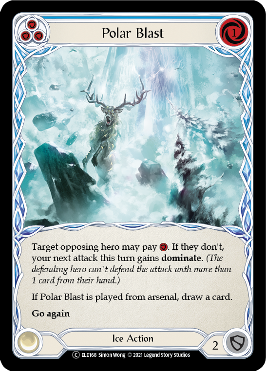 Polar Blast (Blue) [U-ELE168] Unlimited Rainbow Foil | Gamers Paradise