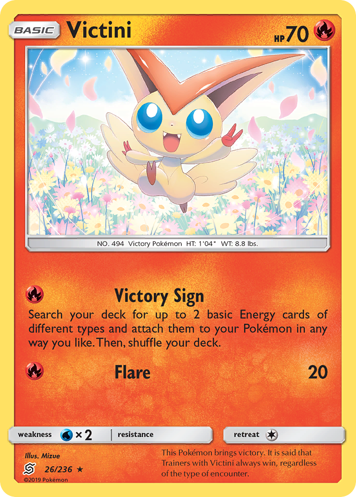 Victini (26/236) [Sun & Moon: Unified Minds] | Gamers Paradise