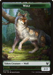 Human Soldier // Wolf Double-Sided Token [Theros Beyond Death Tokens] | Gamers Paradise