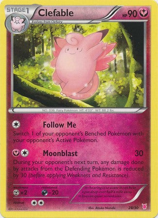 Clefable (28/30) [XY: Trainer Kit 1 - Wigglytuff] | Gamers Paradise