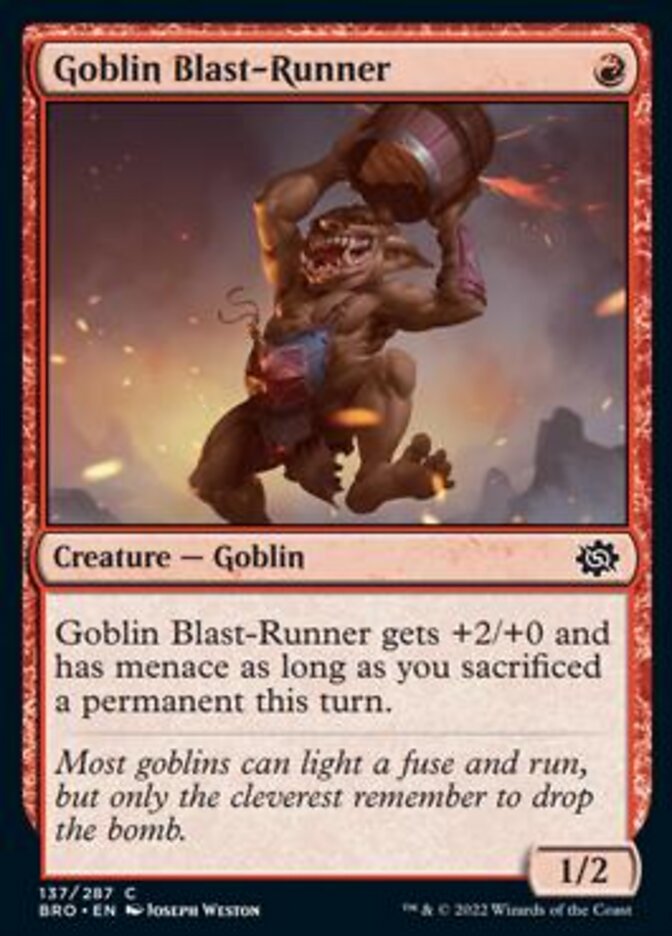 Goblin Blast-Runner [The Brothers' War] | Gamers Paradise