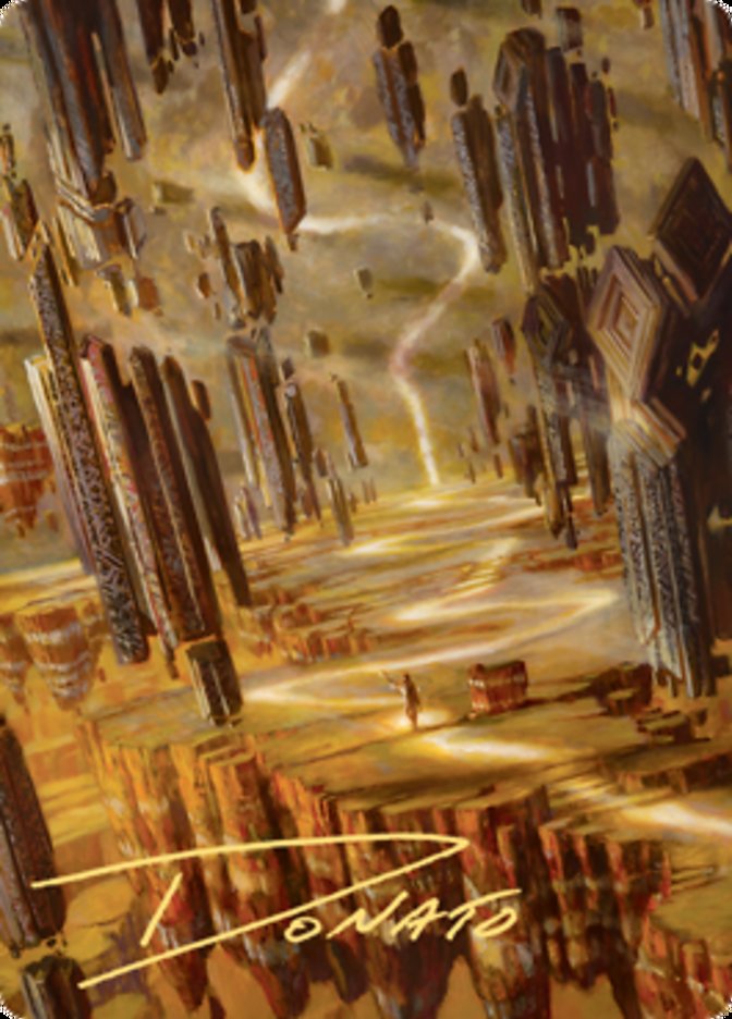 Brightclimb Pathway Art Card (Gold-Stamped Signature) [Zendikar Rising Art Series] | Gamers Paradise