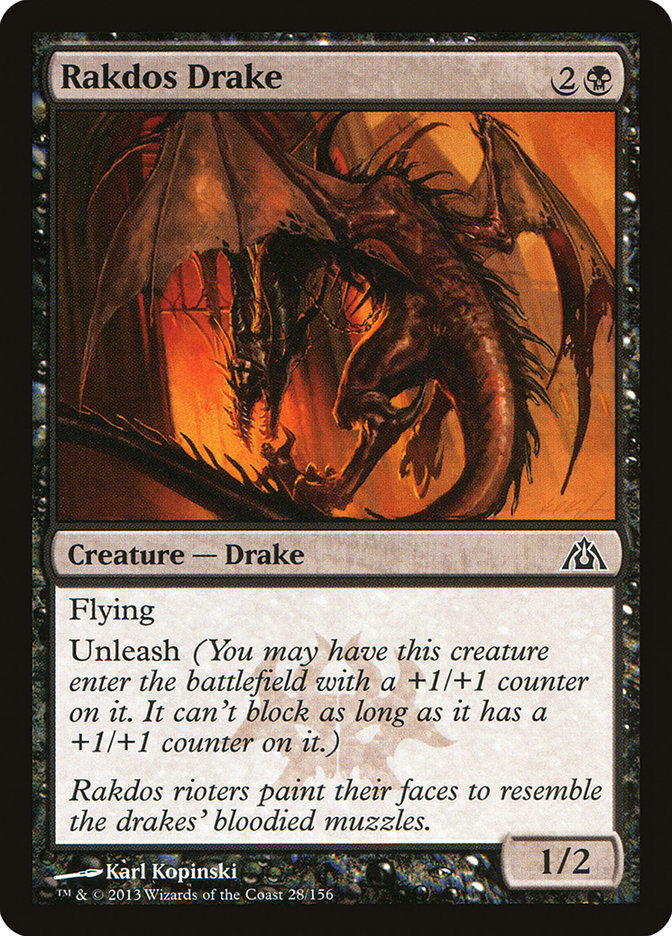 Rakdos Drake [Dragon's Maze] | Gamers Paradise
