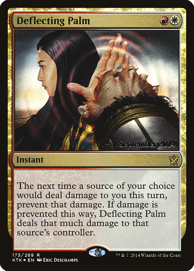 Deflecting Palm [Khans of Tarkir Prerelease Promos] | Gamers Paradise