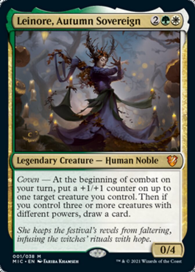 Leinore, Autumn Sovereign (Display Commander) [Innistrad: Midnight Hunt Commander] | Gamers Paradise