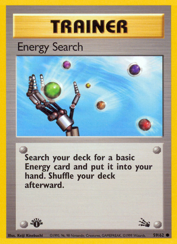 Energy Search (59/62) [Fossil 1st Edition] | Gamers Paradise