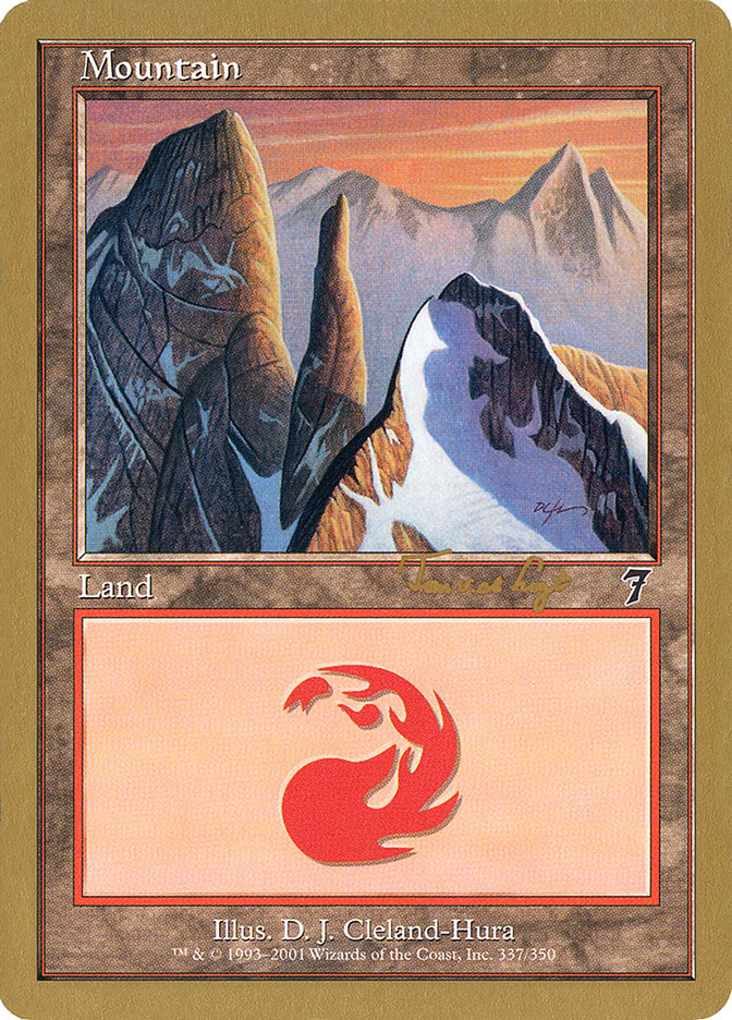 Mountain (337) (Tom van de Logt) [World Championship Decks 2001] | Gamers Paradise