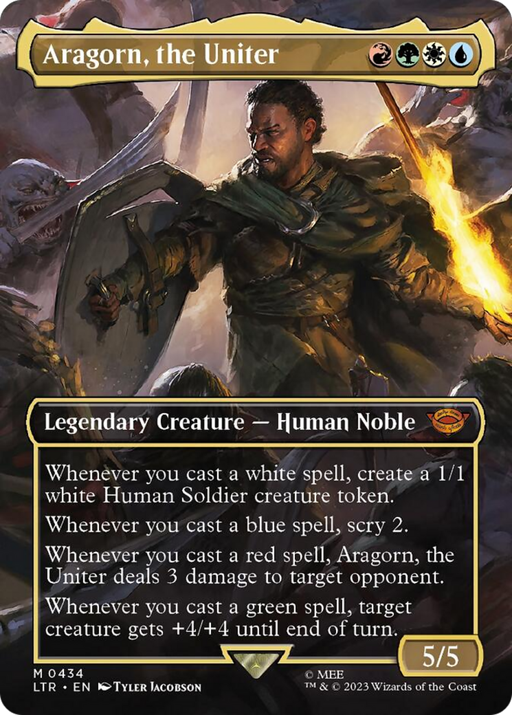 Aragorn, the Uniter (Borderless Alternate Art) [The Lord of the Rings: Tales of Middle-Earth] | Gamers Paradise