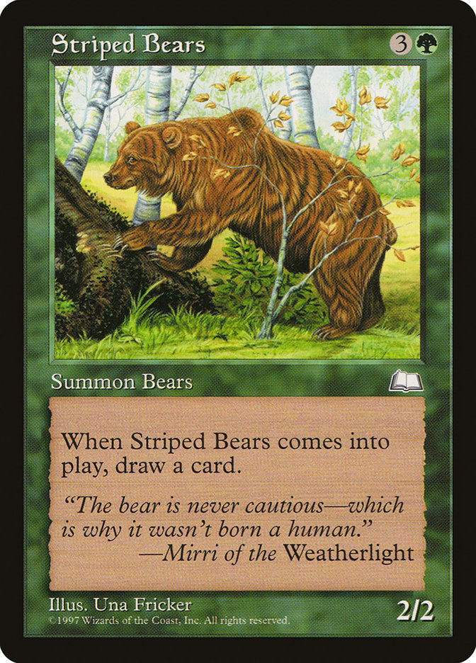 Striped Bears [Weatherlight] | Gamers Paradise