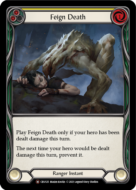 Feign Death [U-CRU125-RF] Unlimited Rainbow Foil | Gamers Paradise