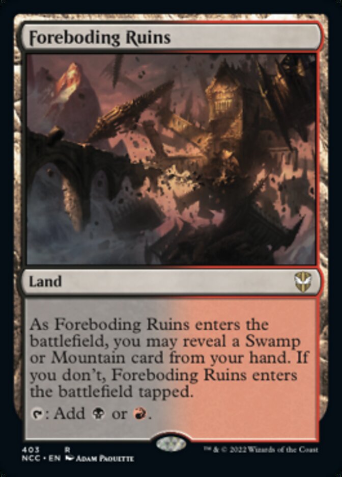 Foreboding Ruins [Streets of New Capenna Commander] | Gamers Paradise